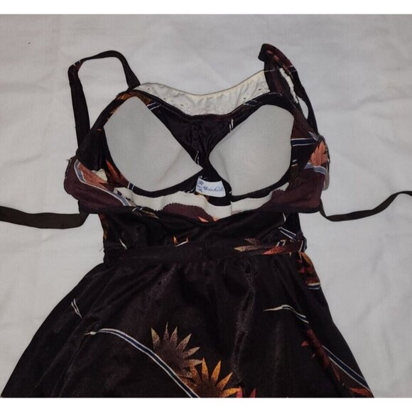 Vintage 1960s Rose Marie Reid Eyelet Keyhole Back Swimsuit Bathing Suit Size 14 - Picture 8 of 11